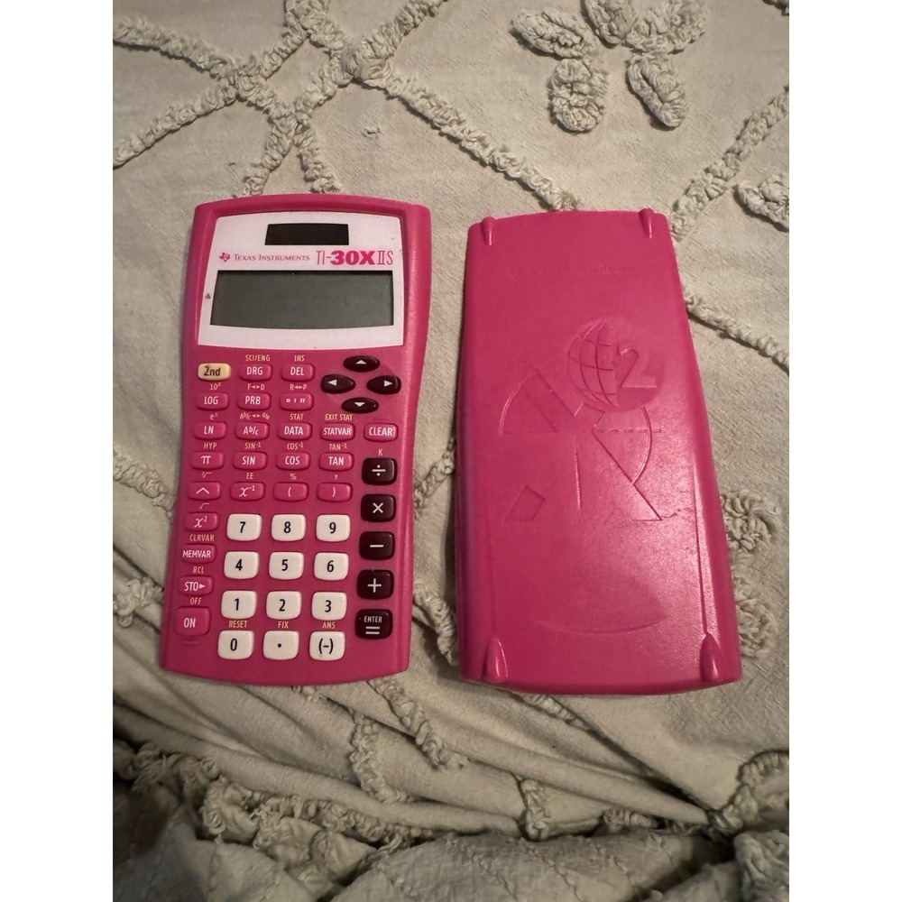 TEXAS INSTRUMENTS TI-30XII S Scientific Calculator Pink Vintage